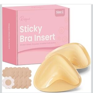 Cream Sticky Bra Insert Size C
